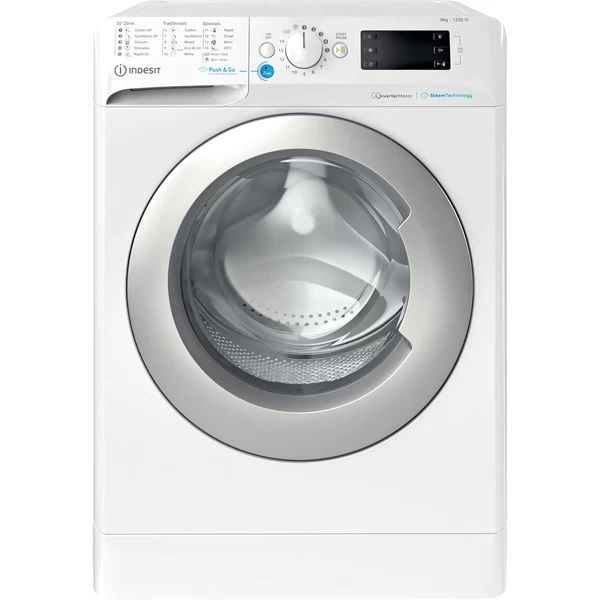 Indesit BWSE 81295X WSV EE fehér, elöltöltős, keskeny, max.1200ford., 8 kg, mosógép