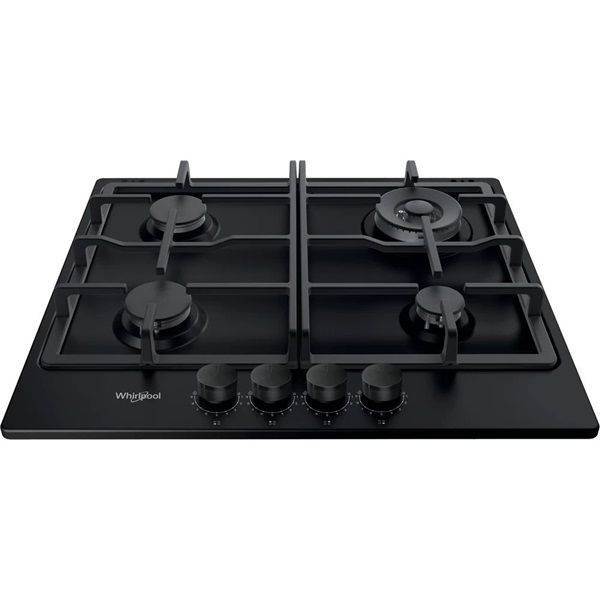 Whirlpool TKRL 661 NB fekete, beépíthető, gáz, főzőzóna: 3 +1 wok égőfej, beépíthető méret: 56cm, főzőlap