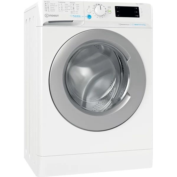 Indesit BWSE 71295X WSV EE fehér, elöltöltős, keskeny, max.1200ford., 7 kg, mosógép