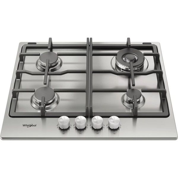 Whirlpool TKRL 661 IX EU inox, beépíthető, gáz, főzőzóna: 3 +1 wok égőfej, beépíthető méret: 56cm, főzőlap