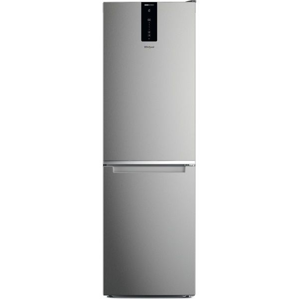 Whirlpool W7X 82O OX inox, alulfagyasztós, Hűtő:231L, Fagyasztó:104L, No frost hűtőszekrény