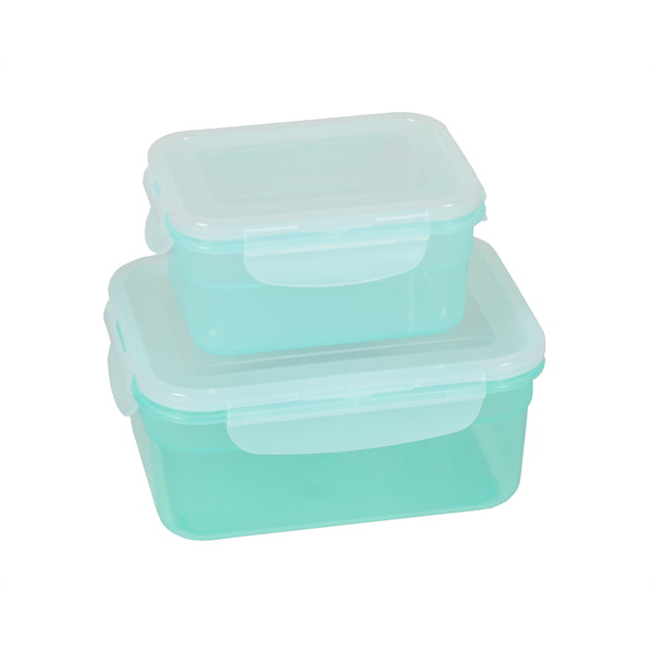 FLAIR 81012 Click&amp;Fresh 1,1L/0,5L 2db-os smaragdzöld ételtároló doboz