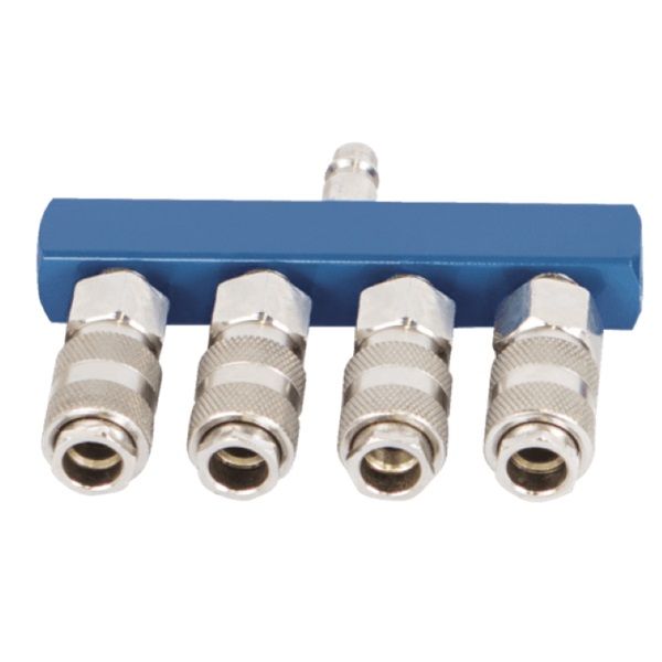 Scheppach 7906100725 kompresszorhoz 4 elosztós gyorscsatlakozó