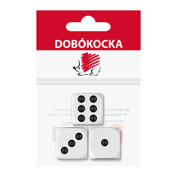 ICO Süni 3 db dobókocka