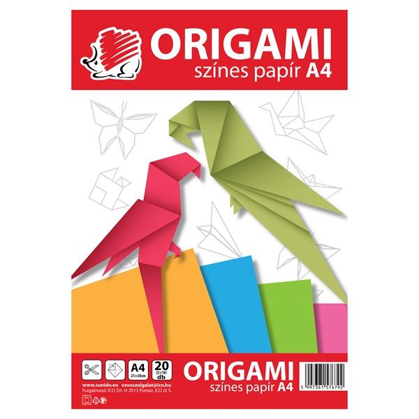 ICO Süni A4 20 lap origami lapok