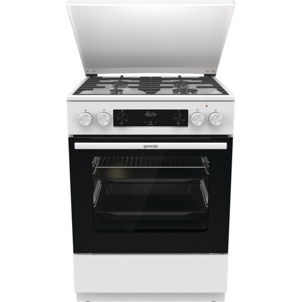 Gorenje GKS6C71WF fehér, szabadonálló, gáz, kombinált, főzőzóna: 4, sütő:71L, grill, tűzhely