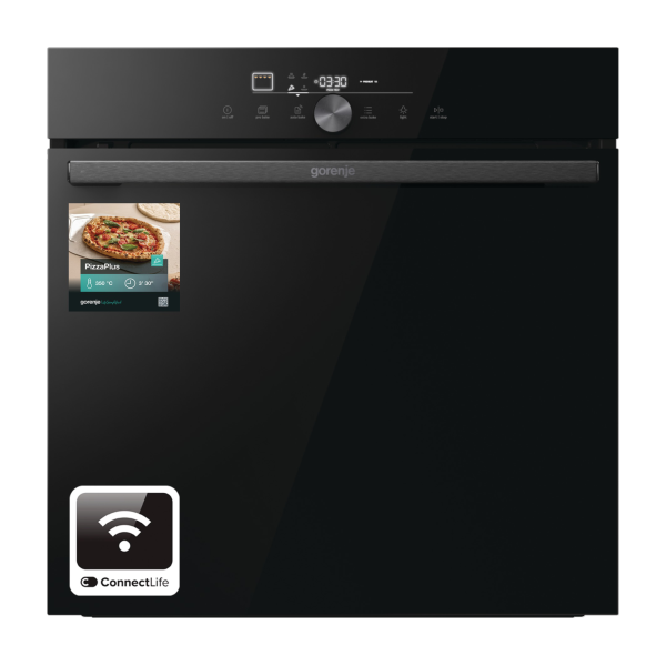 Gorenje GO66E PIZZA350C fekete, beépíthető, sütőtér: 77L, sütő