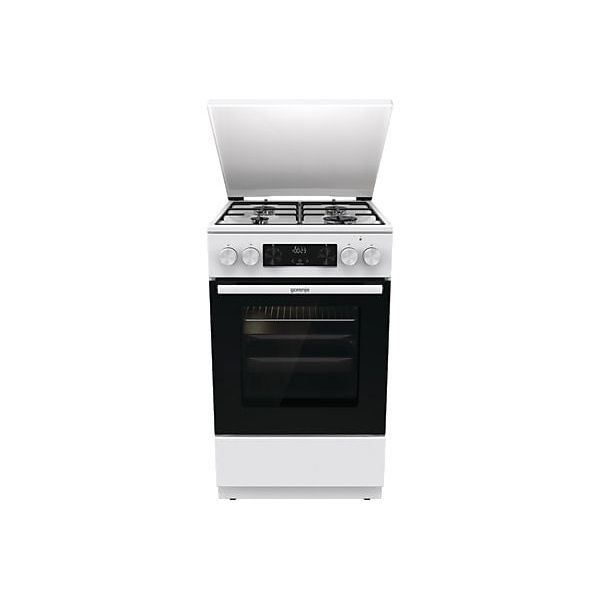Gorenje GK5C42WJ fehér, szabadonálló, gáz, kombinált, főzőzóna: 4, sütő:62L, grill, tűzhely