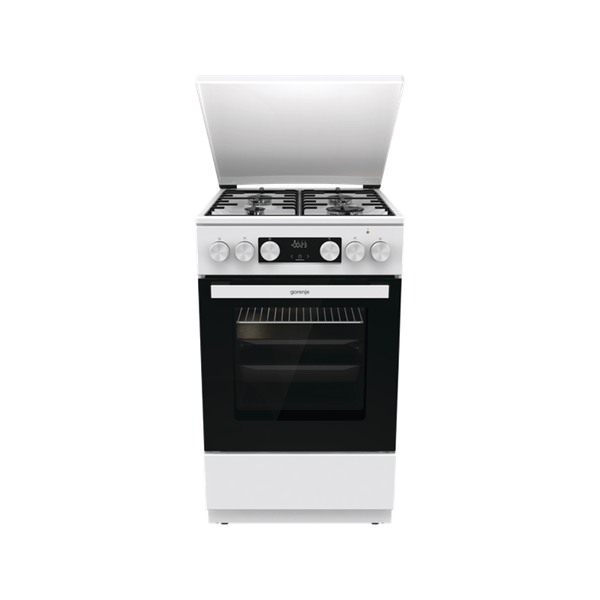 Gorenje GK5C42WH-B fehér, szabadonálló, gáz, kombinált, főzőzóna: 4, sütő:70L, grill, tűzhely
