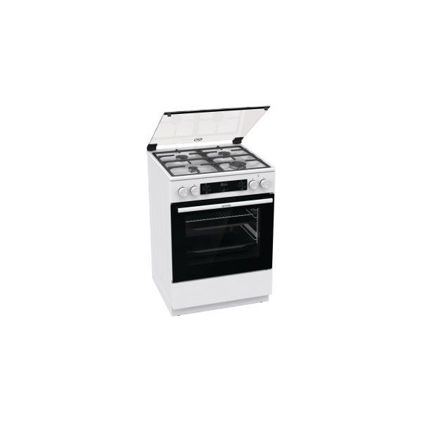Gorenje GKS6C70WF fehér, szabadonálló, gáz, kombinált, főzőzóna: 4, sütő:71L, grill, tűzhely