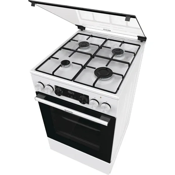 Gorenje GK5C41WJ fehér, szabadonálló, gáz, kombinált, főzőzóna: 4, sütő:62L, grill, tűzhely