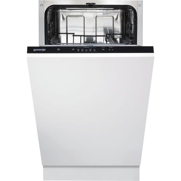Gorenje GV520E15 programok száma: 5, keskeny beépíthető, 9 terítékes mosogatógép 
