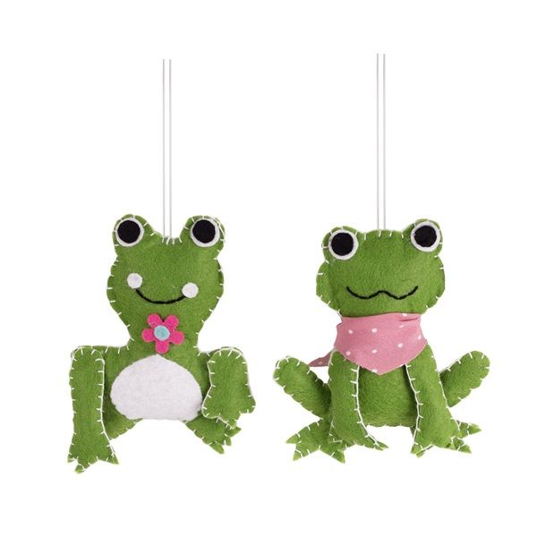 IRIS dekor filc akasztós béka 2szortiment 10cm