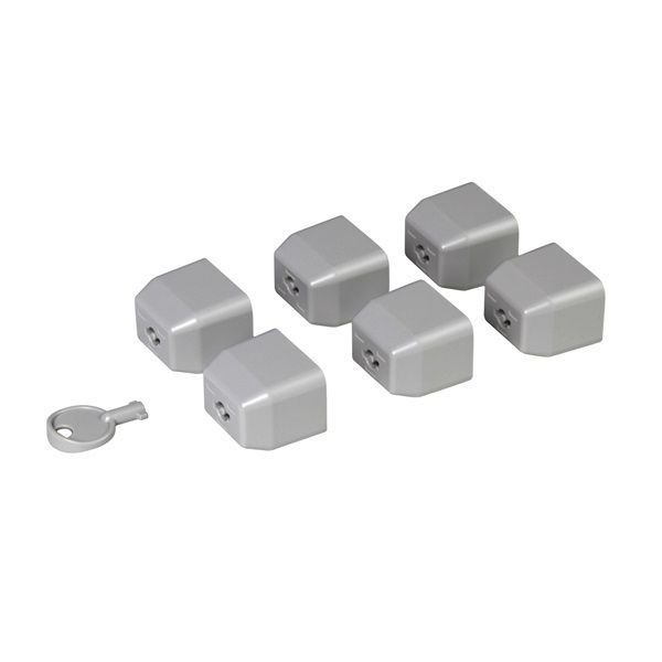 Legrand 646895 zárósapka készlet C19 standard aljzathoz + 1 db kulcs LCS PDU-hoz