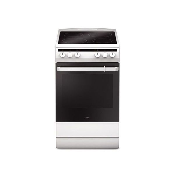Amica 55353 fehér, szabadonálló, kerámialapos, elektromos, főzőzóna: 4, sütő:65L, grill, tűzhely