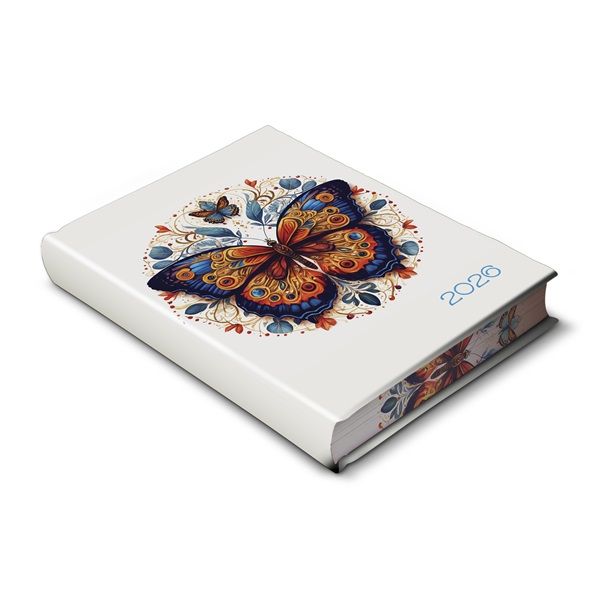 Realsystem 2026 Librobello Kalendárium Hölgyeknek 5421-64 élfestett lepke határidőnapló