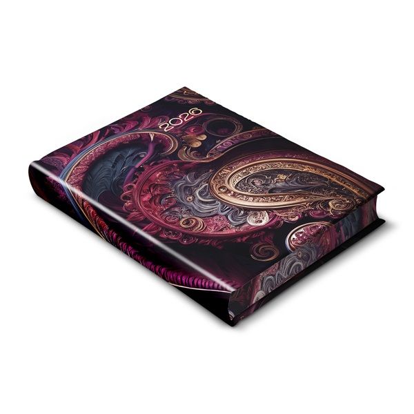 Realsystem 2026 Librobello Kalendárium Hölgyeknek 5421-60 fraktál, élfestéssel határidőnapló