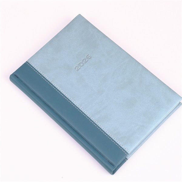 Realsystem 2026 Linett 5321-34 A5 napi beosztású kék-türkiz határidőnapló