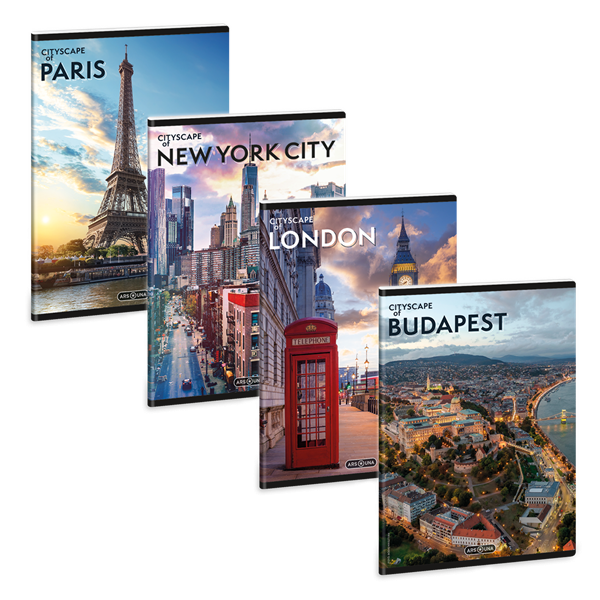 Ars Una Cityscape 25  (5482) A5 extra kapcsos szótár füzet