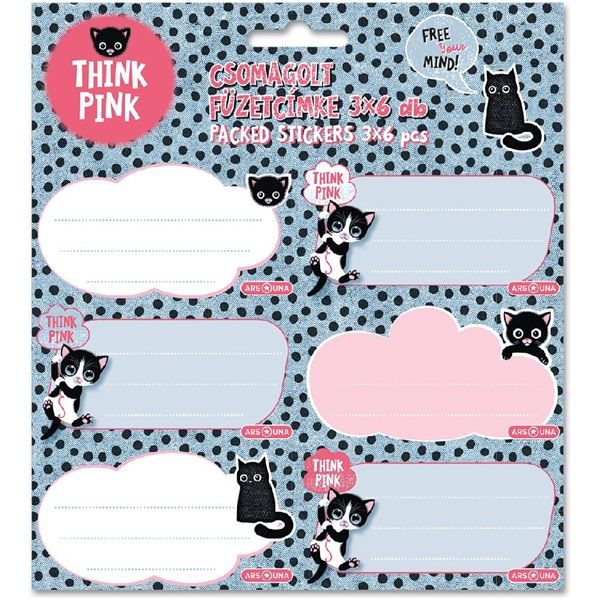 Ars Una Think-Pink 23 (5285) 3x6db füzetcímke