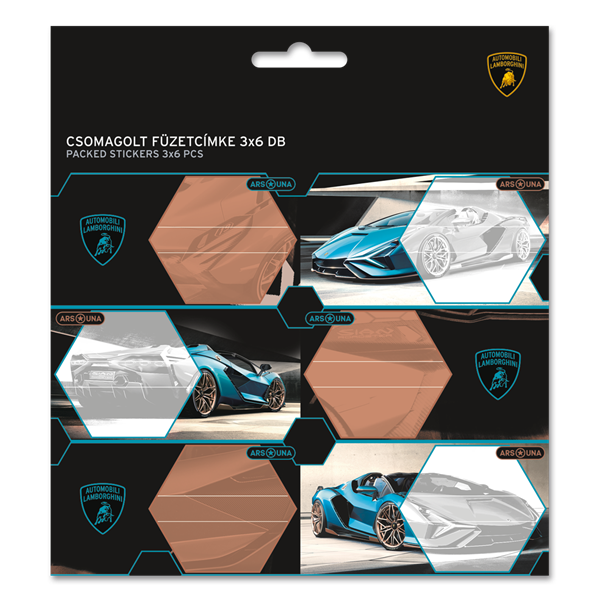 Ars Una Lamborghini 24 (5336) 3x6 db-os csomagolt füzetcímke