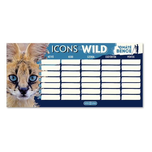 Ars Una Icons of the Wild-Serval 25 (5503) 1 lapos órarend