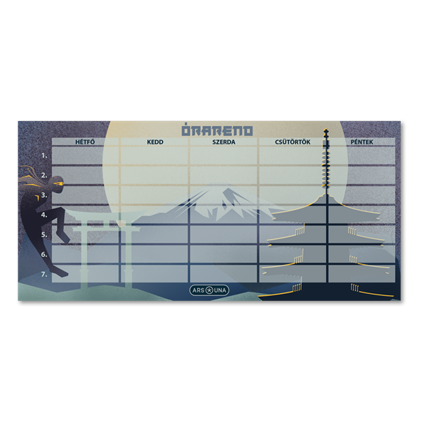 Ars Una Ninjas in the dark 25 (5457) 1 lapos órarend