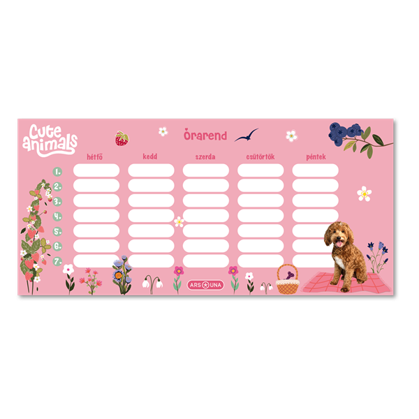Ars Una Cute Animals Doggie 25 (5458) 1 lapos órarend