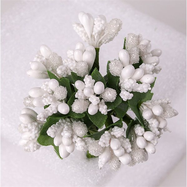 IRIS dekor bogyós csokor 2 szín 9cm