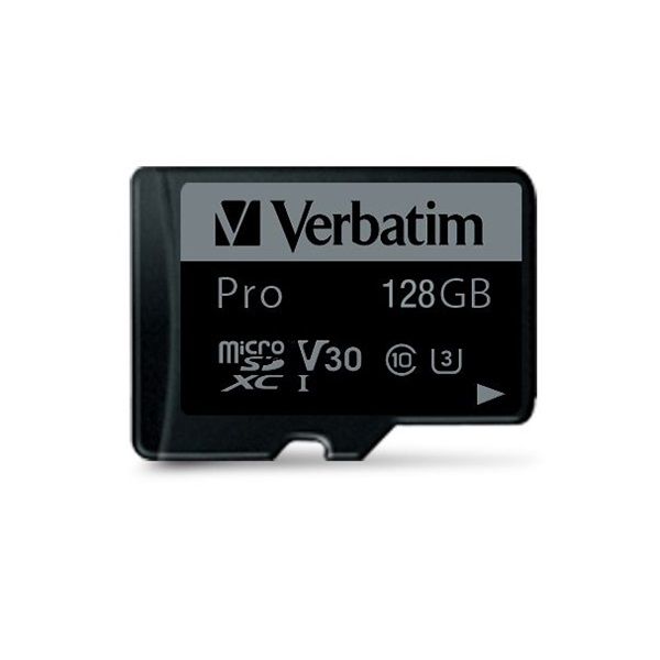 Verbatim 47044 SDXC 128GB Pro UHS-3 Class 10 micro memóriakártya + adapter