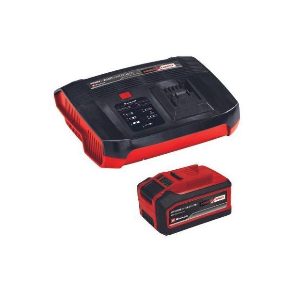 Einhell 4-6 Ah 18V Power X-Change &amp; 6A Boostcharger Starter-Kit akku+töltő szett