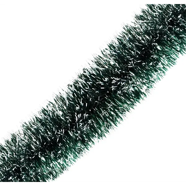 IRIS karácsonyi boa, havas, zöld 14cm x 2m