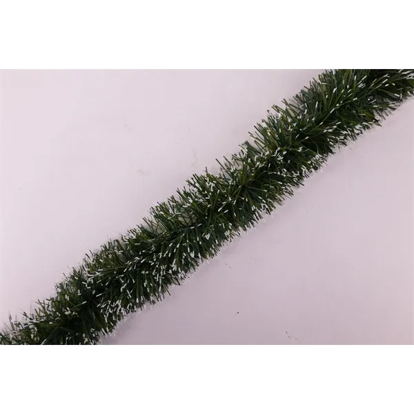 IRIS karácsonyi boa, havas, zöld 9cm x 2m