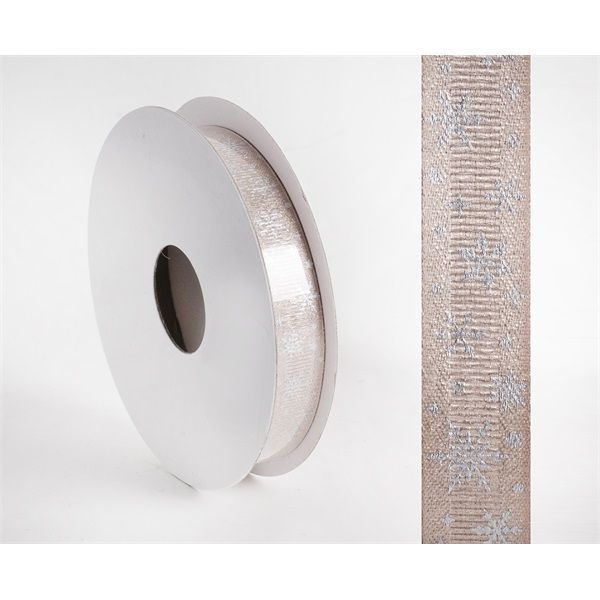 IRIS szalag hópihés arany 15mm/10méter