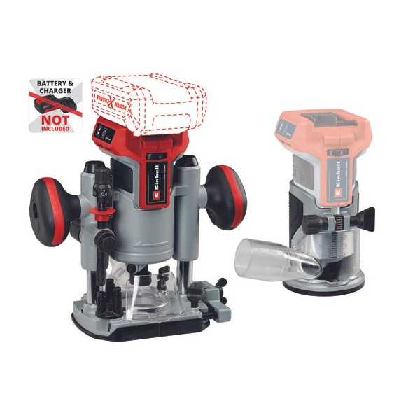 Einhell 4350410 PROFESSIONAL PXC TP-RO 18 Set Li BL - Solo akku és töltő nélkül akkumulátoros felsőmaró és élmaró