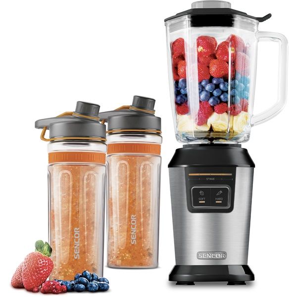 Sencor SBL 7550SS 0,6L+0,9L ezüst smoothie készítő
