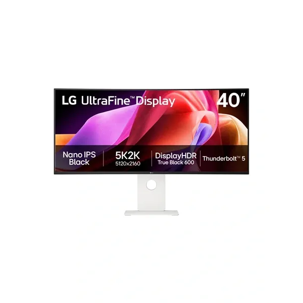 LG 40" 40U990A-W.AEU 5K2K Nano IPS HDMI/DP/USB/USB-C/LAN/TB ívelt monitor