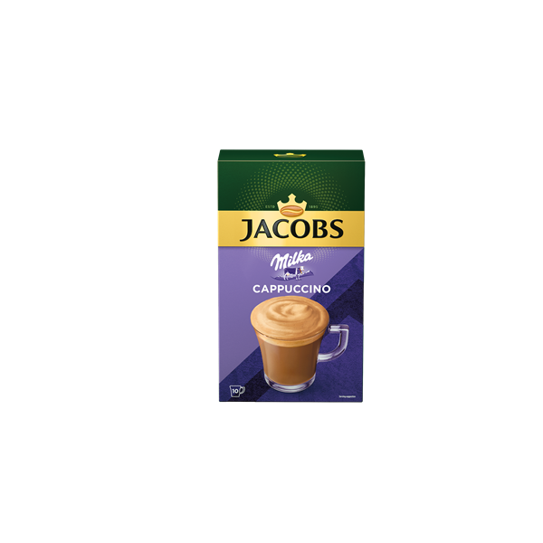 Douwe Egberts Jacobs Cappuccino Milka 8x15,8g instant kávékeverék csomag