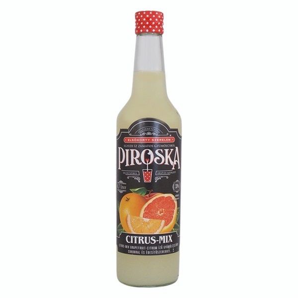 Piroska 0,7 L 33% DRS többutas visszaváltási díjas citrus mix szörp