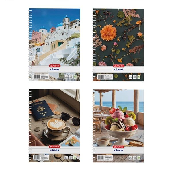 Herlitz Mix A5 80 lap vonalas spirálfüzet