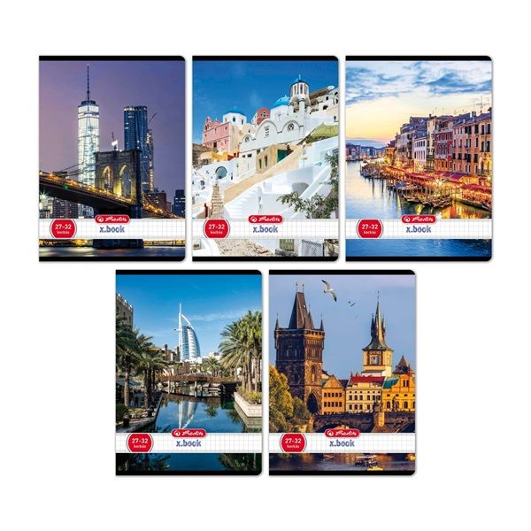 Herlitz City A5 27-32 kockás füzet