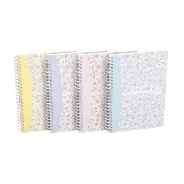 Oxford Floral A5 vonalas spirálfüzet