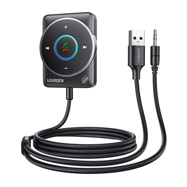 UGREEN CM723 Bluetooth 5.4/USB/3,5mm fekete adapter