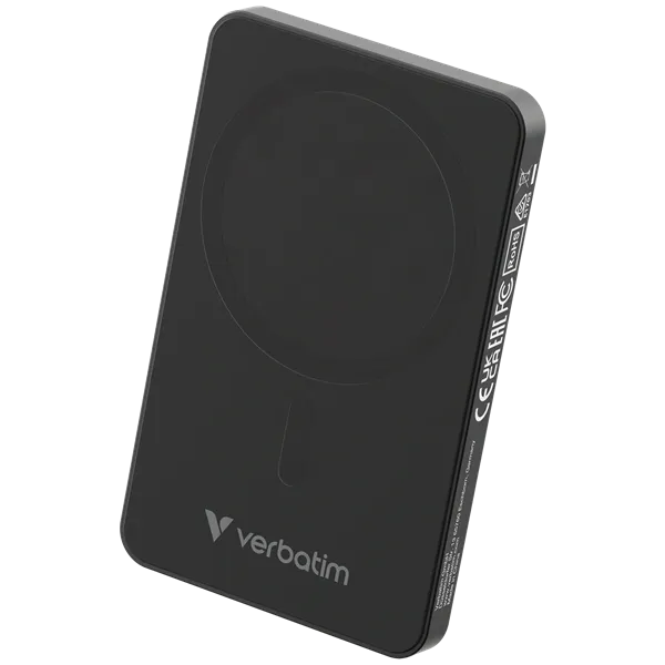 Verbatim 32225 Charge n Go Essentials 5000mAh fekete vezeték nélküli mágneses powerbank