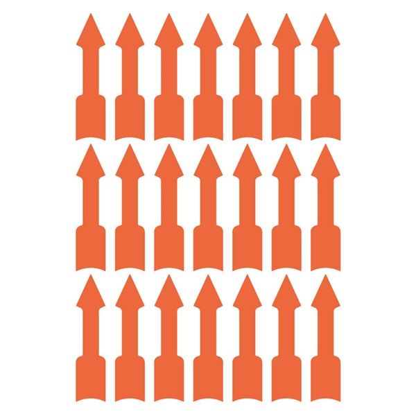 Avery 3008  39x9mm figyelemfelhívó nyíl 63db-os piros jelölőcímke