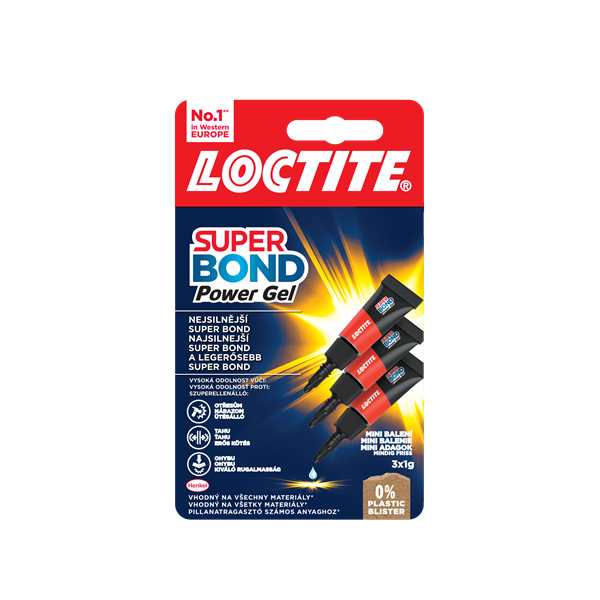 Henkel Loctite Super Bond Power Gél Mini Trio 3x1g pillanatragasztó