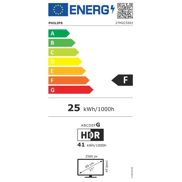Philips 27" 27M2C5501/00 QHD Fast VA 180Hz HDMI/DP fehér ívelt gamer monitor