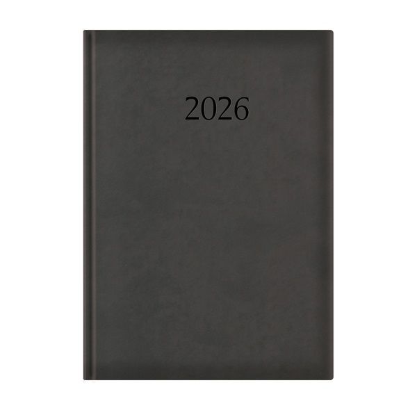 Kalendart Wide 2026 W024 A4 Fekete napi beosztású határidőnapló