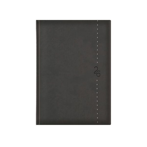 Kalendart Linea 2026 L015 A5 heti beosztású szürke határidőnapló