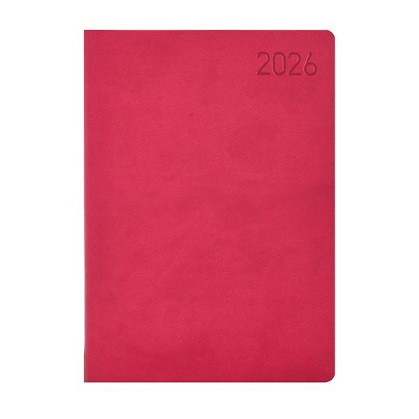 Kalendart Madeira 2026 M011 B5 heti beosztású rózsa-lila határidőnapló